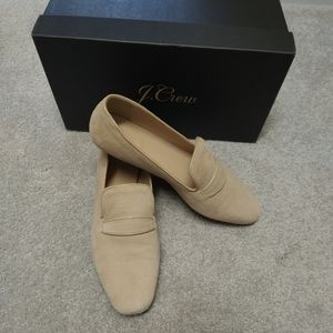 J.crew George suede penny loafers 6.5 sandy brown